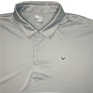 Callaway Opt Dri Gray Men’s Golf Polo Size XL‎ Casual Polyester Golfing Polo
